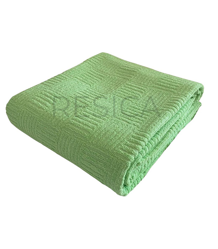 Frotir-zeleni-resica Frotir prekrivač zeleni - Slika 1