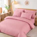 Posteljina damast roze