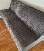 Prekrivač sa štepom tamno sivi - Slika 2