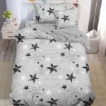Posteljina 5D 140x220 Sivi svemir