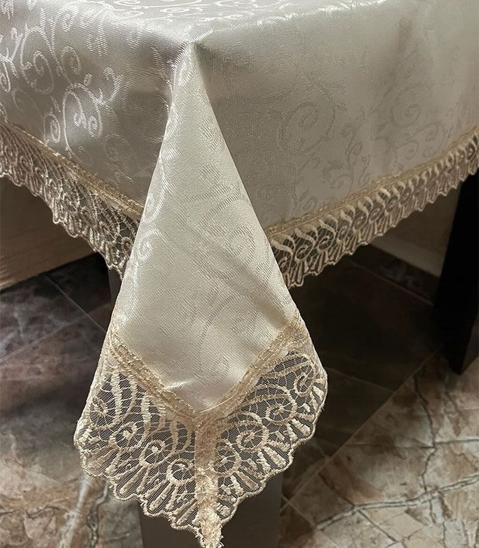 resica-stolnjak-cipka-160x220-krem Stolnjak sa čipkom 160x220 KREM - Slika 1