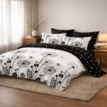 Posteljina 5D 200x220 Crno bela magija